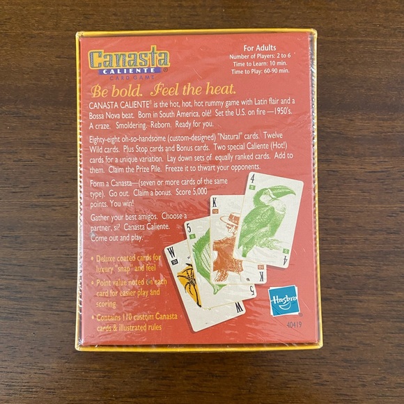 Canasta Caliente Card Board Game -Complete, NEW- Official Version - Picture 2 of 2